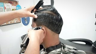 TUTORIAL MUDAH Potong rambut Pemula Model Tipis Medium Fade dengan teknil simpel mudah dipraktekan