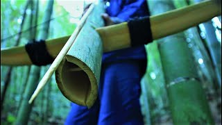 How to make survival crossbow and arrows from bamboo