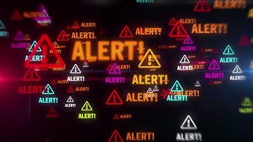 alert symbol tunnel effect background 4k vj loop video | No Copyright Video
