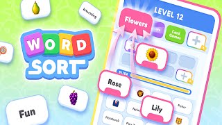 Word Sort: Category Match (by Hapiga Company Limited) IOS Gameplay Video (HD) screenshot 5