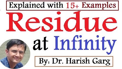 Residue at Infinity | Solved Examples| Easiest Way