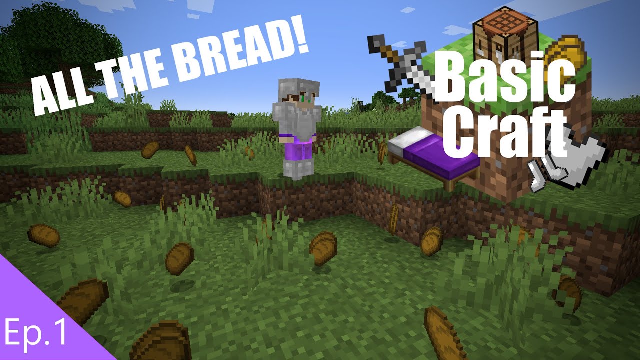 ALL THE BREAD! | Basic Craft S2 Ep.1 | Minecraft - YouTube