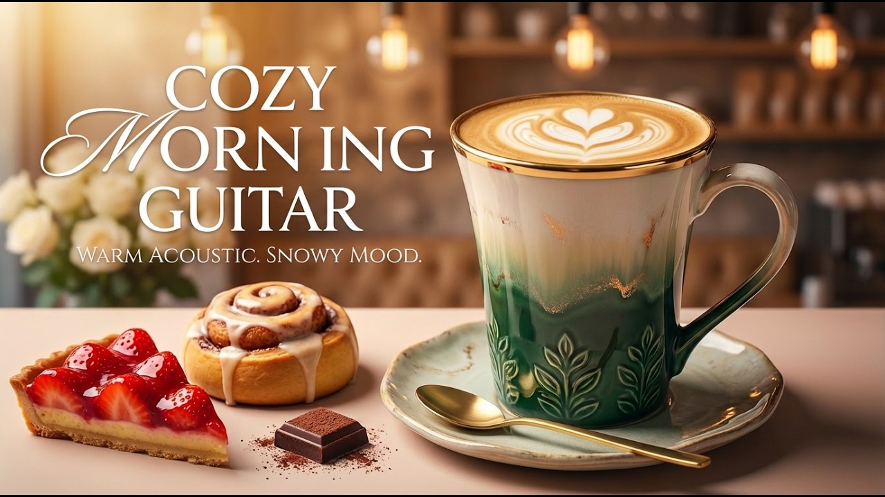 Cozy Morning Guitar Music | Warm Acoustic Instrumental for Snowy Winter Relaxation