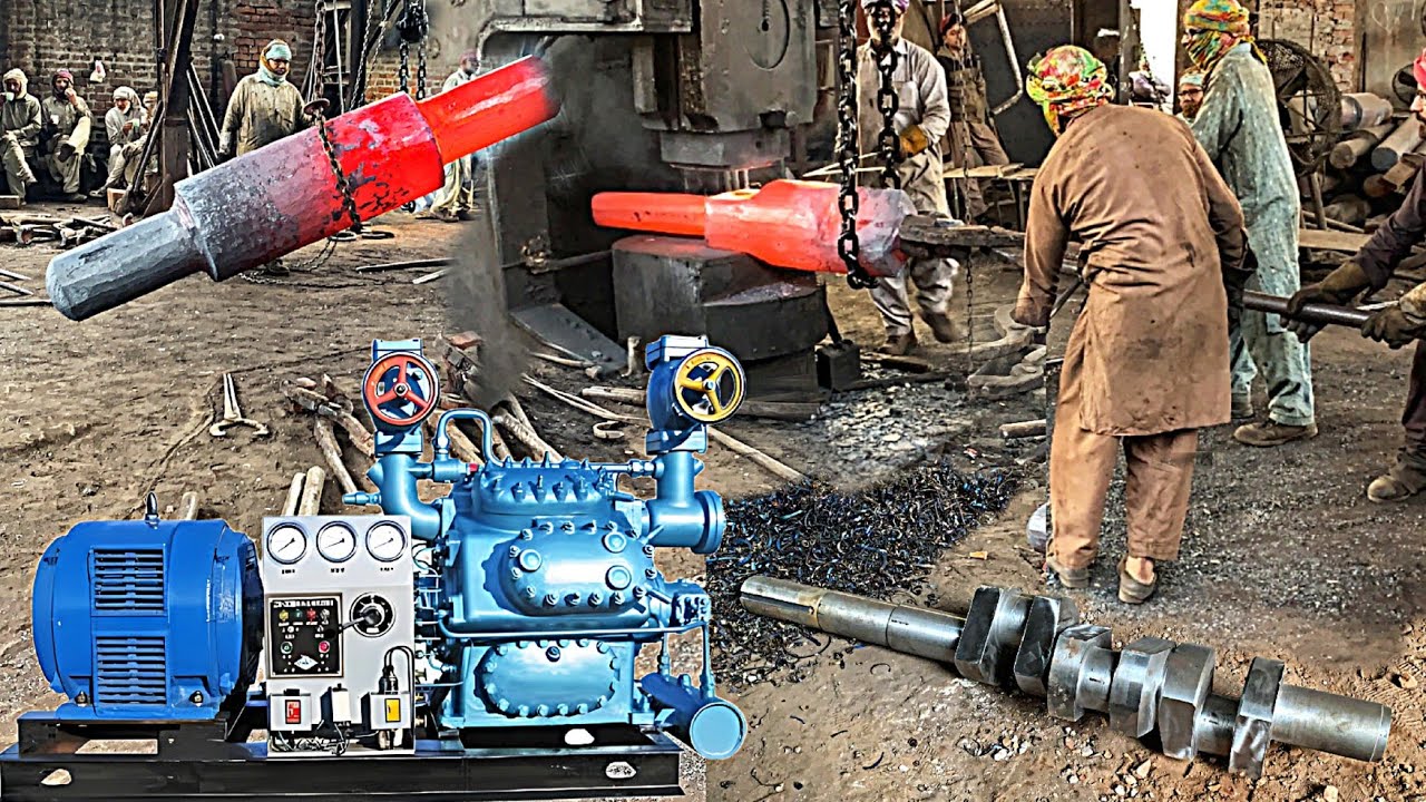 The Incredible Process of Manufacturing Heavy Duty Crankshaft | Crankshaft Forging and Machining