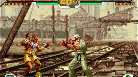 SNK vs Capcom Chaos Mr Karate vs Dhalsim