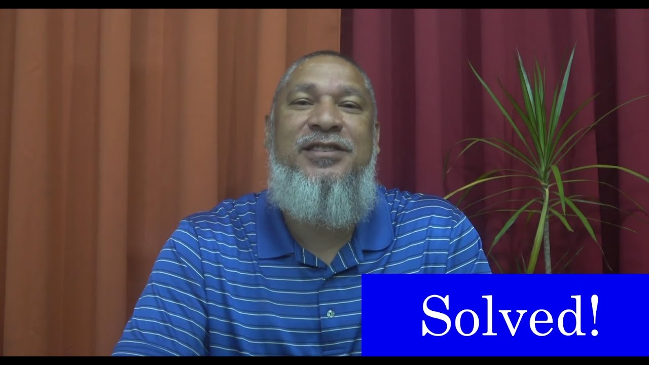 Solved!!! - YouTube