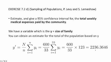 exercise 7.2d  - ratio estimator