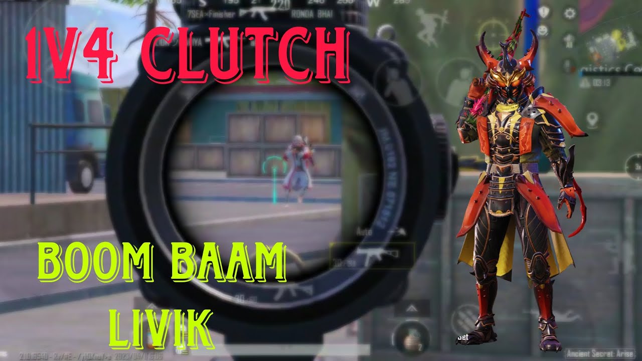 Best BGMI 1v4 clutch ever!!! - YouTube