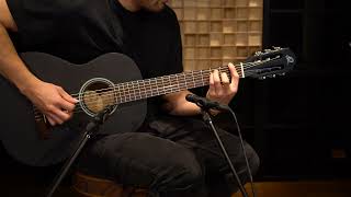 Student Series 34 Size Guitar By Ortega Guitars  Satin Black  Rst5m34bk