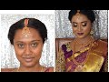 South Indian Muhurtam/Bridal Makeup for Dusky  Deep skin | Instaglam Makeovers