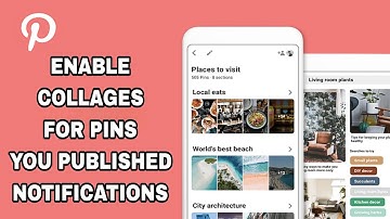 How To Enable And Turn On Collages For Pins You Published Notifications On Pinterest Lite App