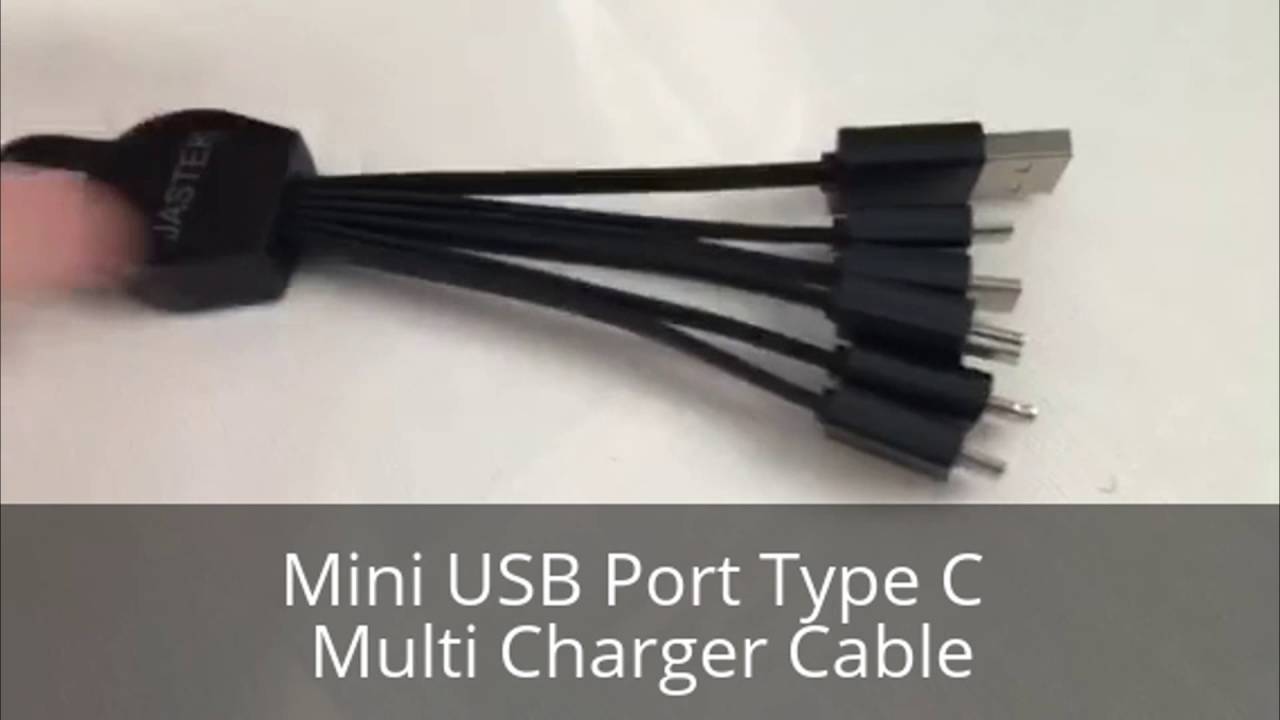 Mini USB Port Type C Multi Charger Cable