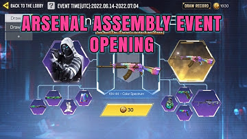 Arsenal Assembly Event Opening - COD Mobile