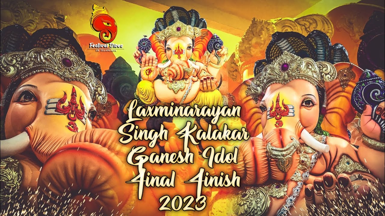 laxminarayan Singh Kalakar Ganesh Idol Final Finish 2023 Balapur