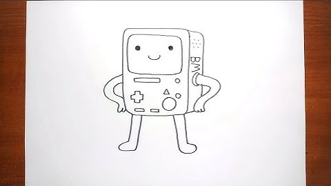 How To Draw BMO Step by Step for Kids | Adventure Time Characters Drawing For Kids