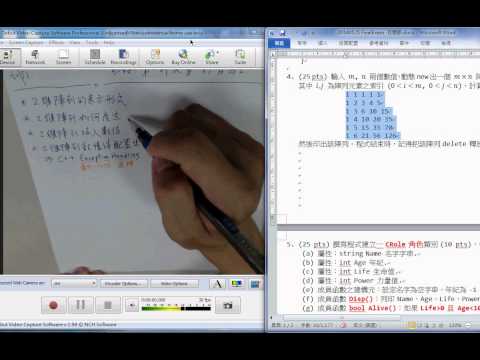 C++ 2D Array and Pointer - 2 - 概念說明：動態陣列記憶體配置與意外處理
