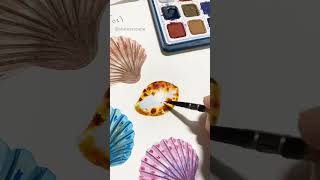 Seashell Watercolor Painting