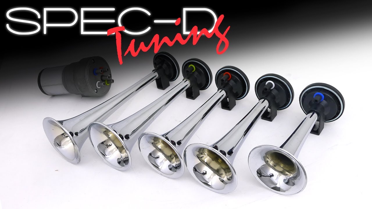 SPECDTUNING DEMO VIDEO: 5 PIPES MUSIC AIR HORN 12V 