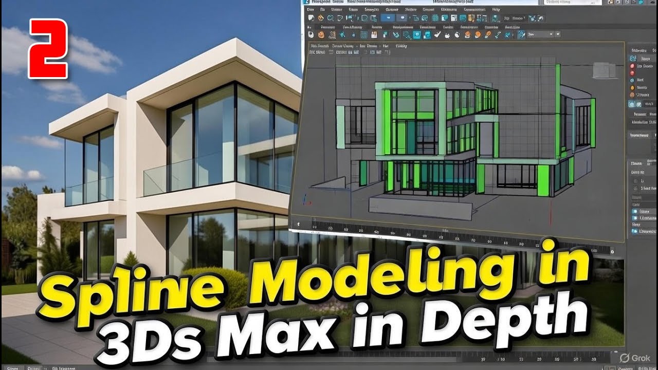 Spline in 3ds Max EXPLAINED (Part 2) with Example | Master in 3D Modeling FAST