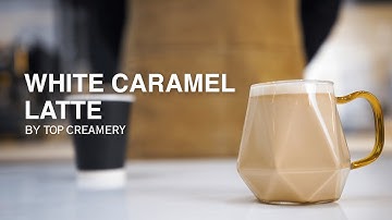 Boost Your Energy by Trying this Latte Drink | How to make White Caramel Latte | TOP Creamery