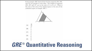 Similar triangles and area: GRE quantitative reasoning practice question#65