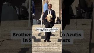 Brother of Saint Carlo Acutis in St. Peter’s Square