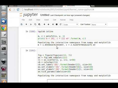 HiPy | Reading .csv files and scatterplot | PART III