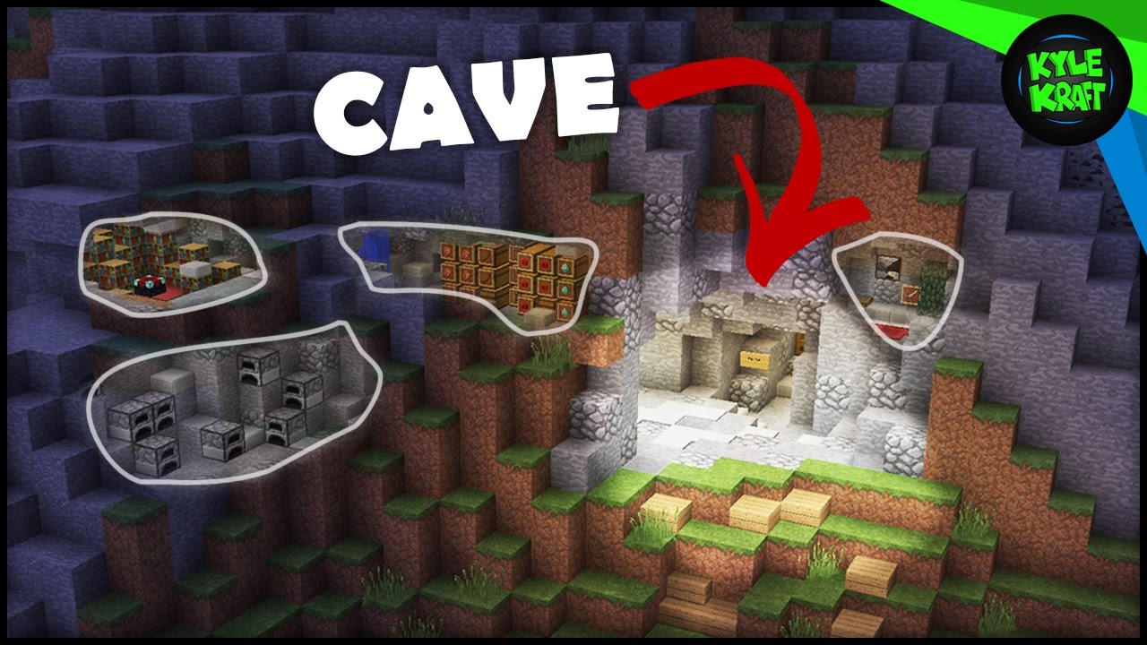 How do you build a cave house in Minecraft?