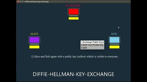 Diffie-Hellman Key Exchange | An OpenGL CG-Mini-Project | With Source Code