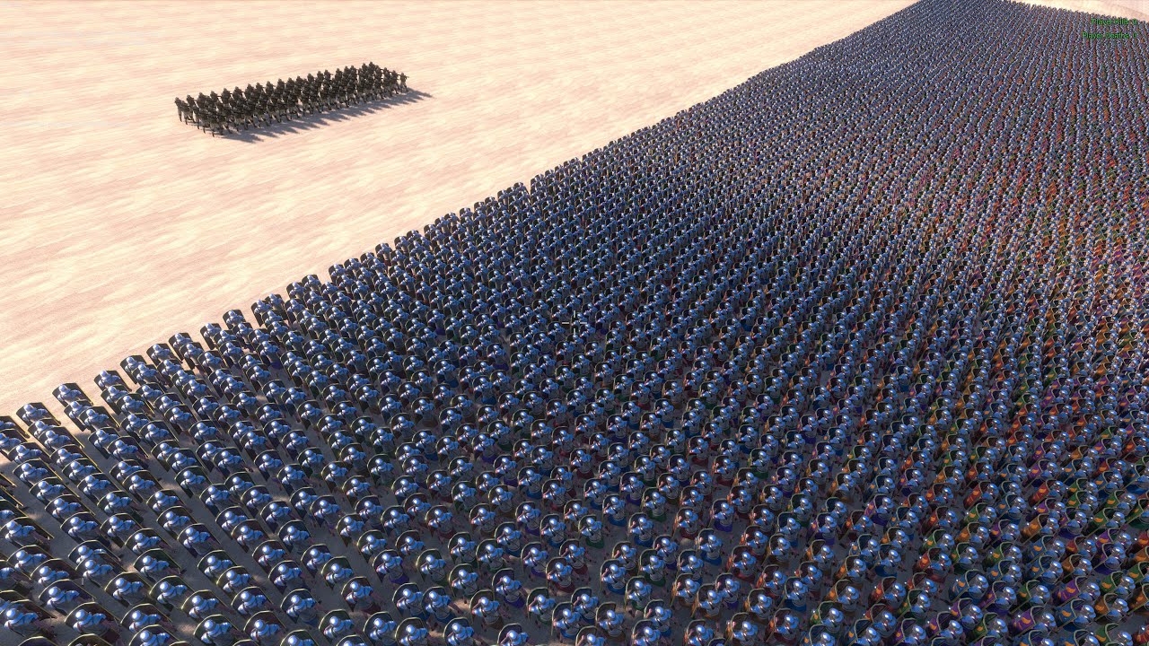100 MODERN SOLDIERS vs 40.000 ROMANS - Ultimate Epic Battle Simulator