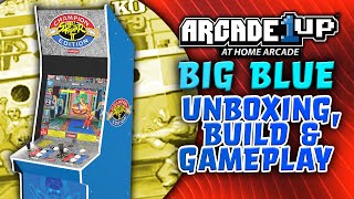Arcade1Up Big Blue - Unboxing, Build and Game Play! Put your Quarters up!
