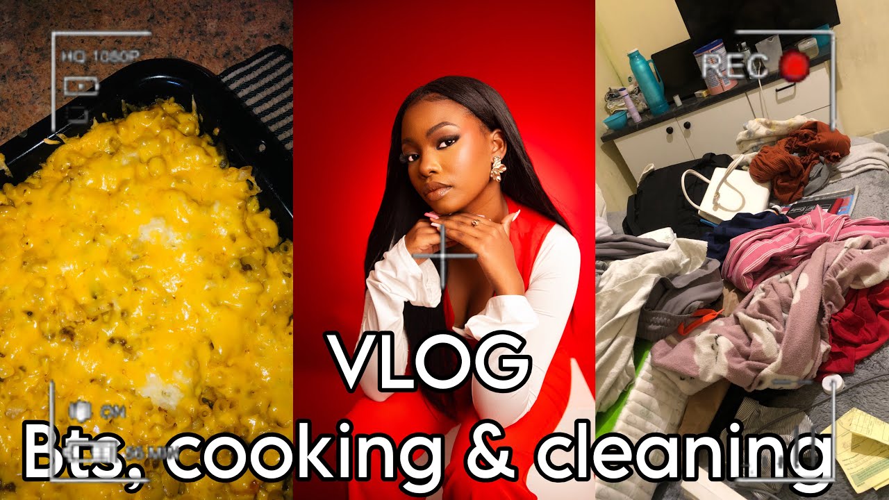 VLOG| BTS SHOOT, MAKING LASANGA, CLEANING 