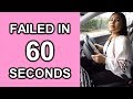Driver Fails Driving Test In First 60 Seconds - Serious Driving Fault