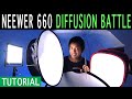How to diffuse your Neewer 660 LED Panels | Budget | GVM 800D and many more