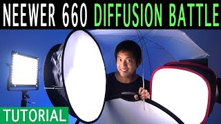 How to diffuse your Neewer 660 LED Panels | Budget | GVM 800D and many more