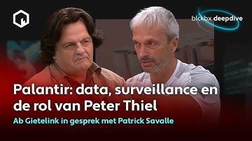 Patrick Savalle en Ab Gietelink in gesprek over Palantir: data, surveillance en macht