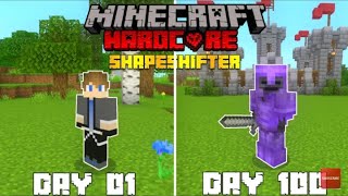 I survived 100 days as a shapeshifter in Minecraft (HINDI)