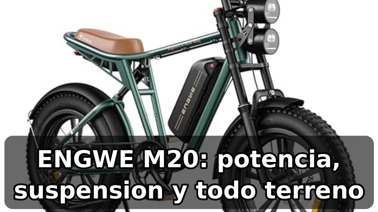 Review completa de ENGWE M20: batería 48V, suspensión total y todo terreno