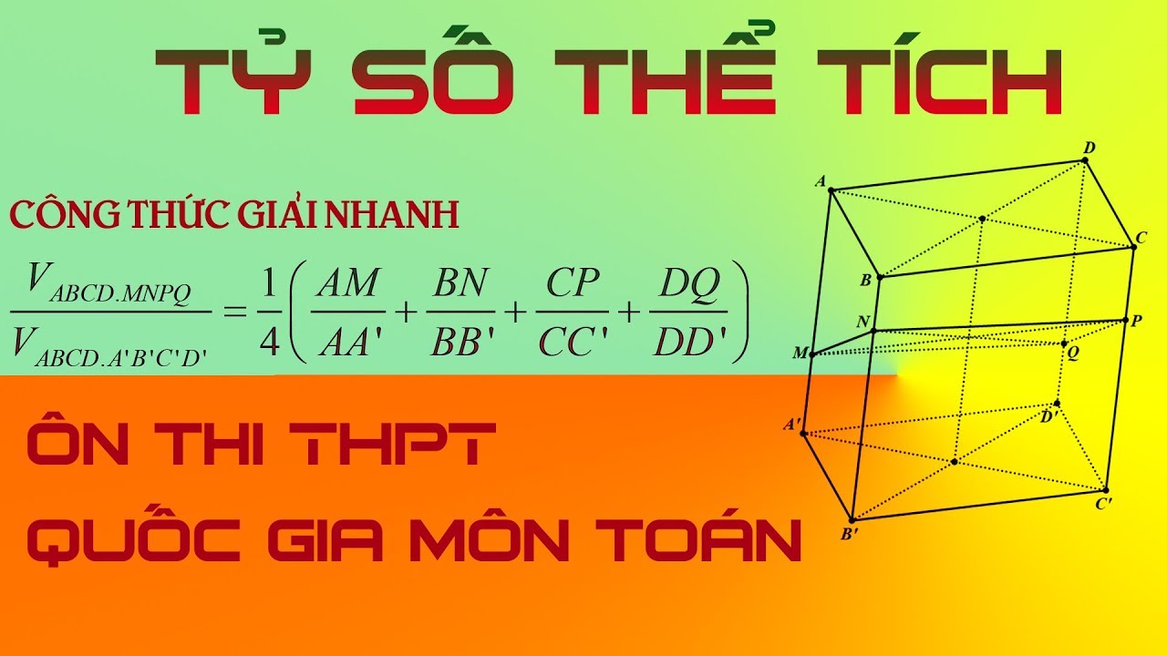 Công thức giải nhanh bài toán tỷ lệ thể tích | Ôn thi... - youtube