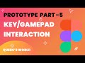 Prototype : Key/Gamepad Interaction || Figma || Queen's World #interaction #prototype #figma