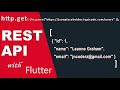 Rest API | HTTP Get Method | Array | List I JSON I Flutter App