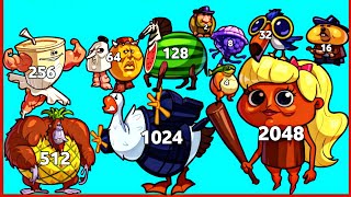 BRAINROT: MERGE FELLAS - ASMR Gameplay Animal Evolution, LevelUp italian Brainrot Suika Game 2048 02 screenshot 2