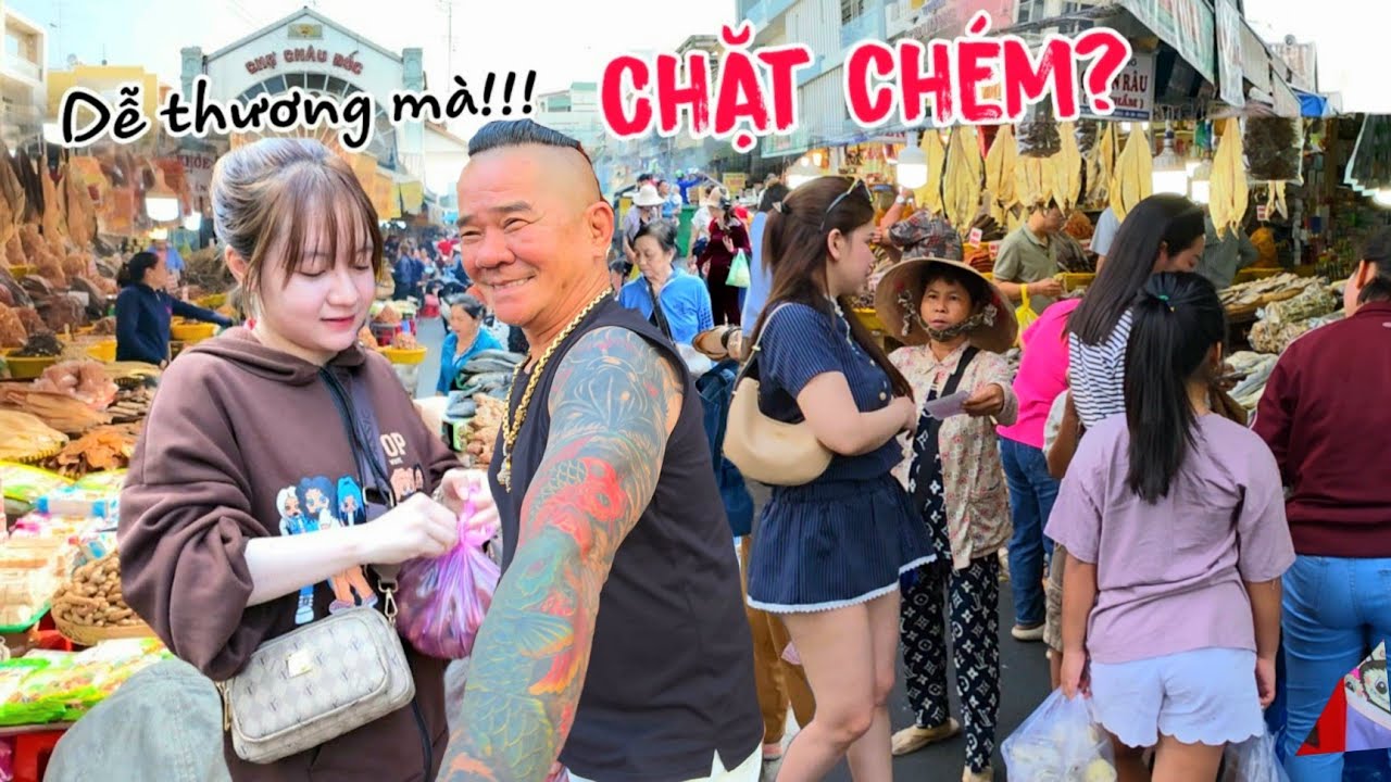 Quá căng?? chợ Châu Đốc có CHẶT CHÉM không khi hàng 1000 người về du lịch?
