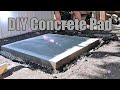 Making a small concrete pad, no fancy tools. ASMR