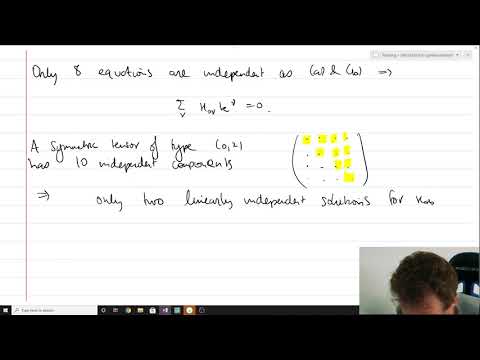 General Relativity, Lecture