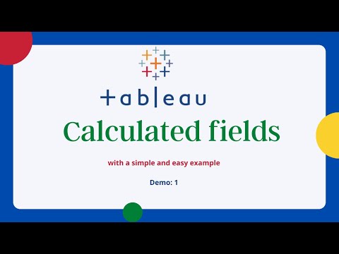 Learn Tableau Basic Calculations Calculated Fields in Tableau | Simple table calculation - example