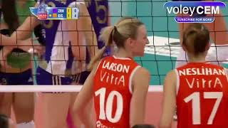 Neslihan Demir Ufak Bir Süre Pasör Oluyor Volero Zürich Vs. Eczacibasi Vitra, 11.12.2014