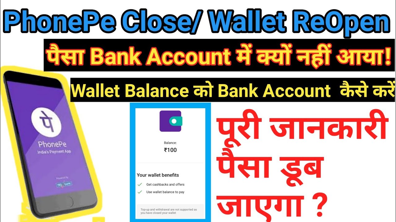 PhonePe Wallet Balance Don t Close Wallet Topup 2021