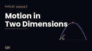 Motion in 2D — Physics from Scratch | PHYS 101 Lecture 3