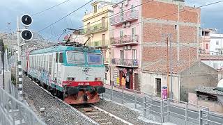 LIS doppia E652  in transito a Giardini Naxos con mega strombazata